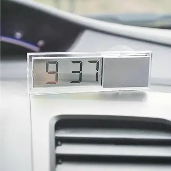 

Car Truck Vehicle LED Mirror Clock Digital Table Clock Light Electronic Time Display Home Decoration Clock Suction Cup Clock