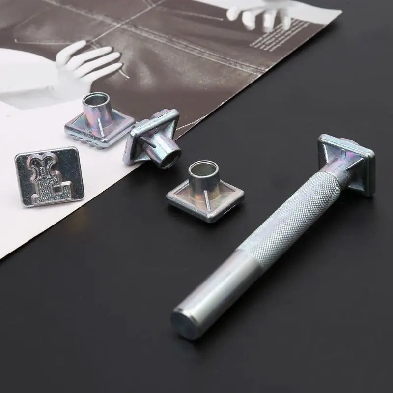 G5AB 26pcs 스틸 알파벳 문자 스탬프 펀치 세트 DIY 가죽 공예 금속 펀칭 도구 키트