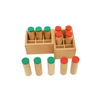 

Wooden Montessori Sensorial Auditory Material Container Holder Sound Cylinder
