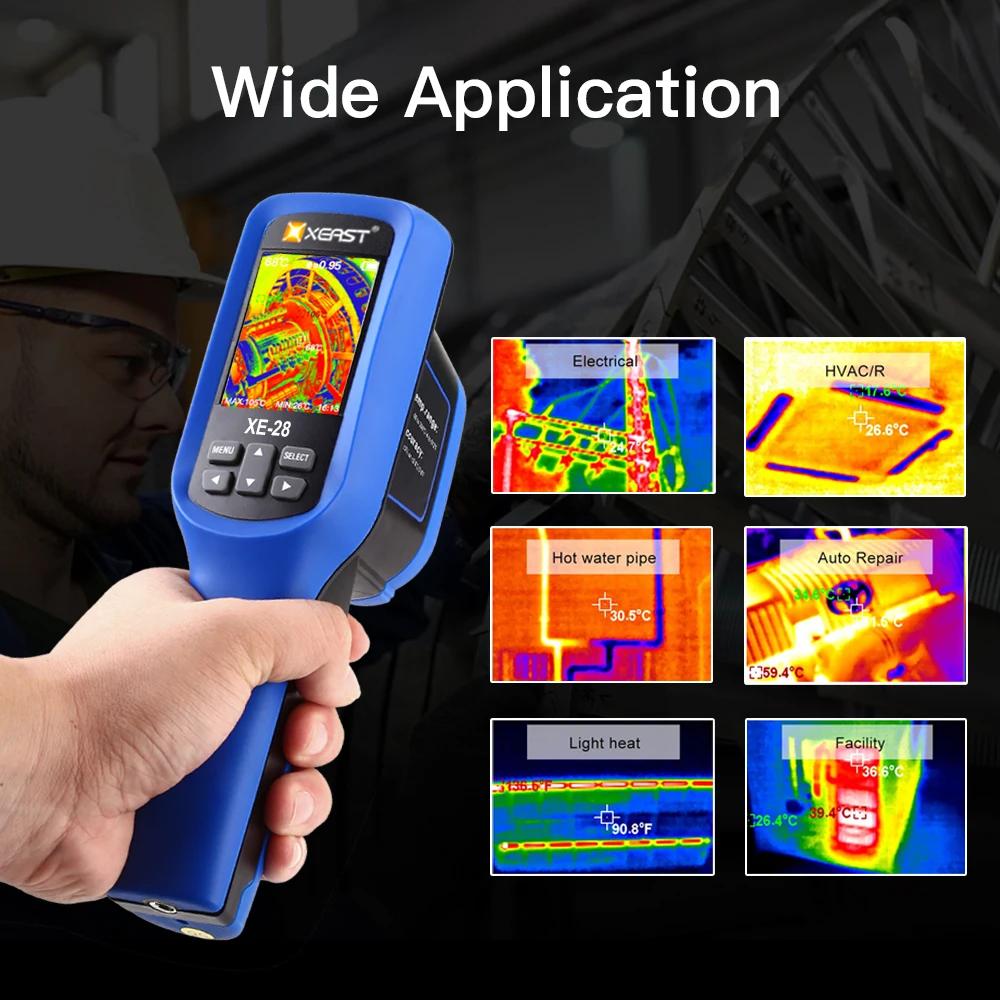 In Stock XEAST Quick Shipment Handheld Thermal Imaging Camera 60x60 Resolution 3600 Pixel Digital Display Thermal Imager afbeelding