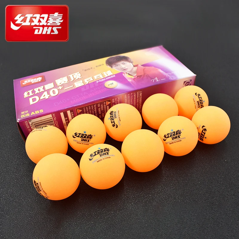 

DHS Ping Pong 10 Packing Competition Training Ping-pong New Material Seamed D40+ PP Ball Table Tennis Ball