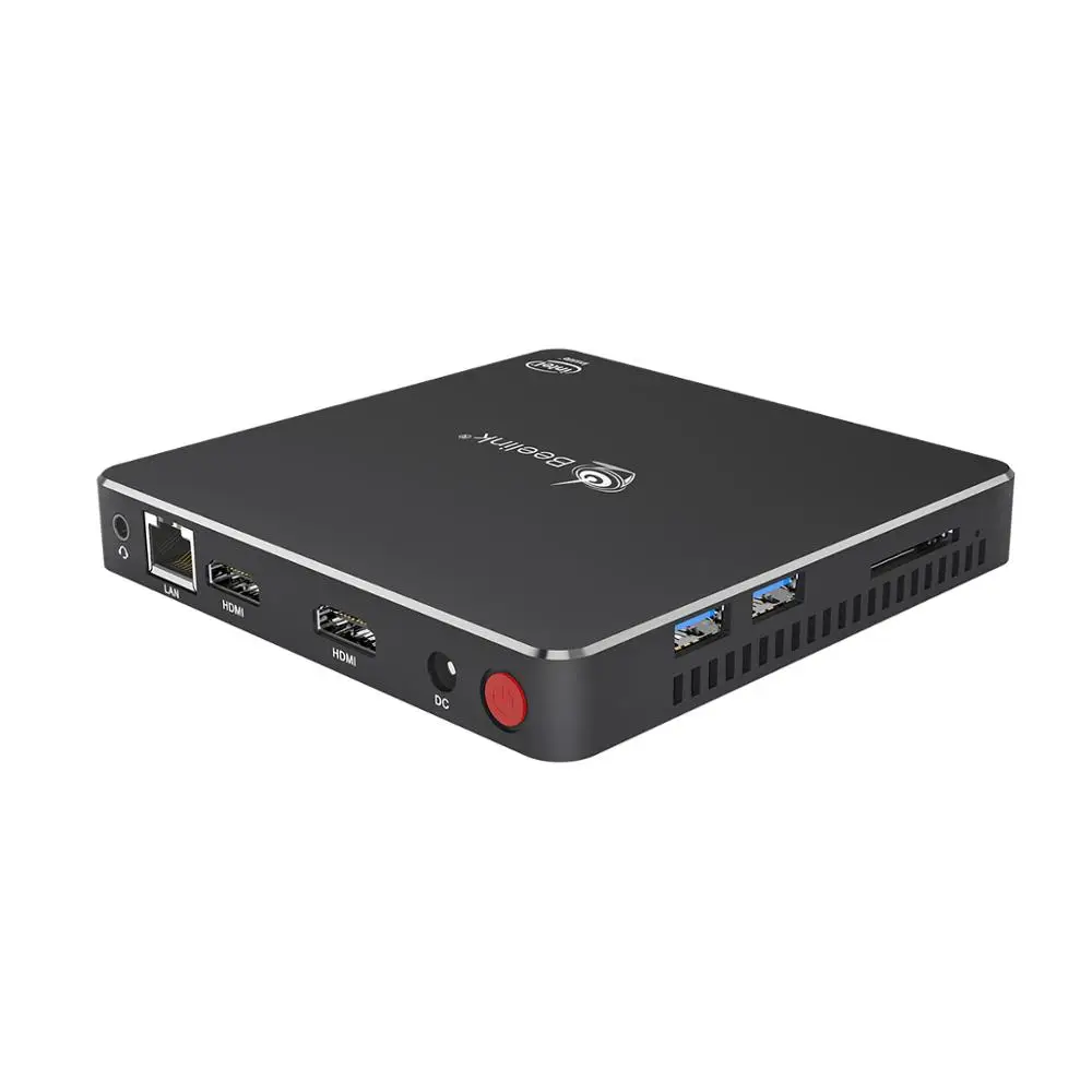  beelink T34 Gemini J3455 fanless windows 10 mini pc 8GB 128GB support M.2 SSD Dual HD output lan wi