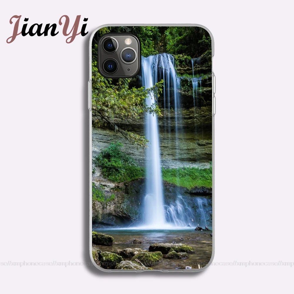 Чехол для телефона большой водопад мягкий чехол из ТПУ iPhone 11 Pro XS Max X XR 5 5S 6 6S 7 8 Plus SE