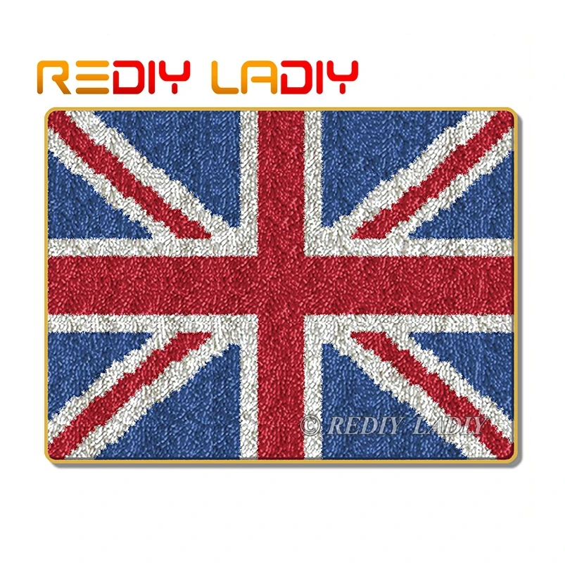 Набор крючков с защелкой сделай свой собственный ковер английским флагом