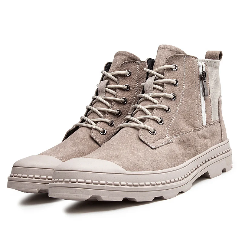 Quality Winter Leather Ankle Boots Men Fashion Men Boots Genuine Leather Casual Shoes For Men Desert Boots Male Footwear 44