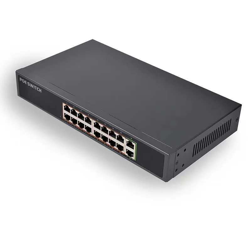 Коммутатор PoE 16 портов 100 Мбит/с IEEE802.3af/IEEE802.3at 48 В | Безопасность и защита