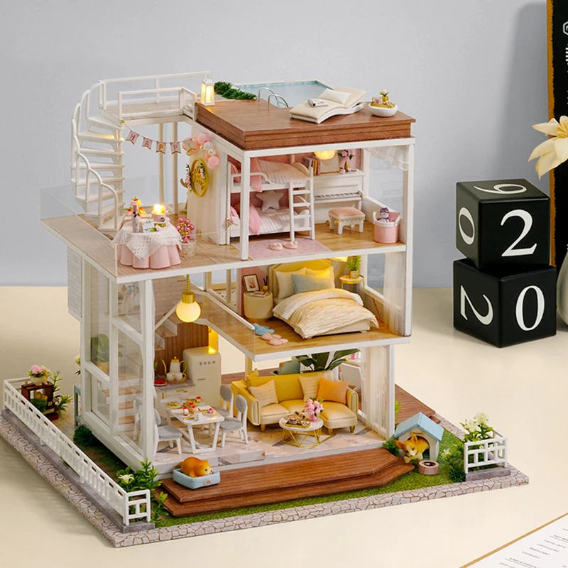 Miniature Mobilier Maison De Poupée Meuble En Plastique Cadeaux Pour Enfant 