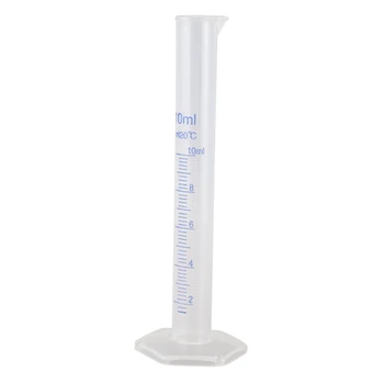 

10 ml Transparent plastic graduated tube.