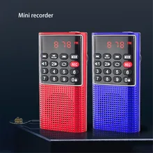 Mini Tragbare Handheld FM Radio Digital Display Multifunktionale TF Lautsprecher USB MP3 Spieler Wiederaufladbare