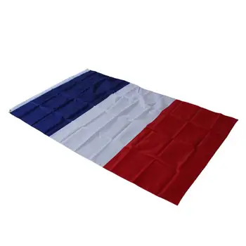 

France Flat Soccer Accessory Game Outdoor Home Decor Polyester 90 * 150cm Olympic Holiday Durable Custom Flag National Flags