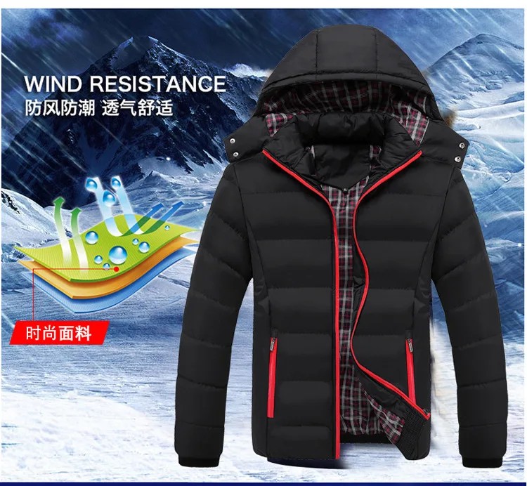 AliExpress мужская одежда с хлопковой подкладкой зима стиль Мужская Толстая теплая куртка с капюшоном с хлопковой подкладкой пальто Европа и Америка