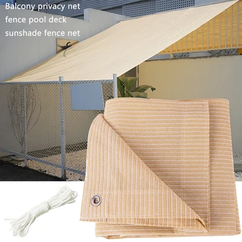 

Removable Patio Cover Privacy Screen 0.9x5m HDPE Wind Protection UV Block Shade Sail Garden Breathable Home Balcony Shade Sail