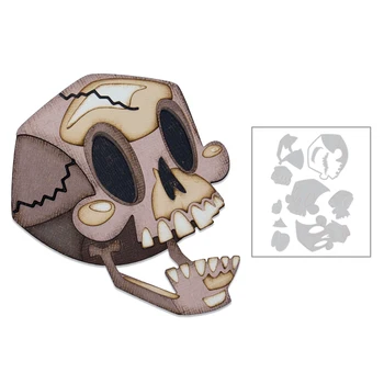 

Halloween Skull Hot Pattern 2020 New Metal Cutting Dies Foil Stencils For Scrapbooking Decor Embossing Paper Card Craft Dies Cut