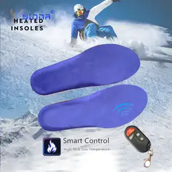Перезаряжаемые электрические стельки с обогревом w/Remote Управление зима Термальность стельки с подогревом держать теплая обувь площадку