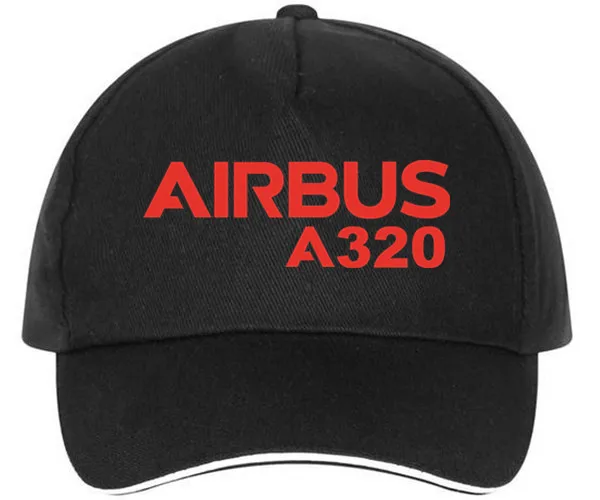 XQXON-Новые унисекс бейсболки AIRBUS A320 с принтом для мужчин и женщин, Повседневная модная шляпа, горячая Распродажа, бейсболки HH16 - Цвет: black