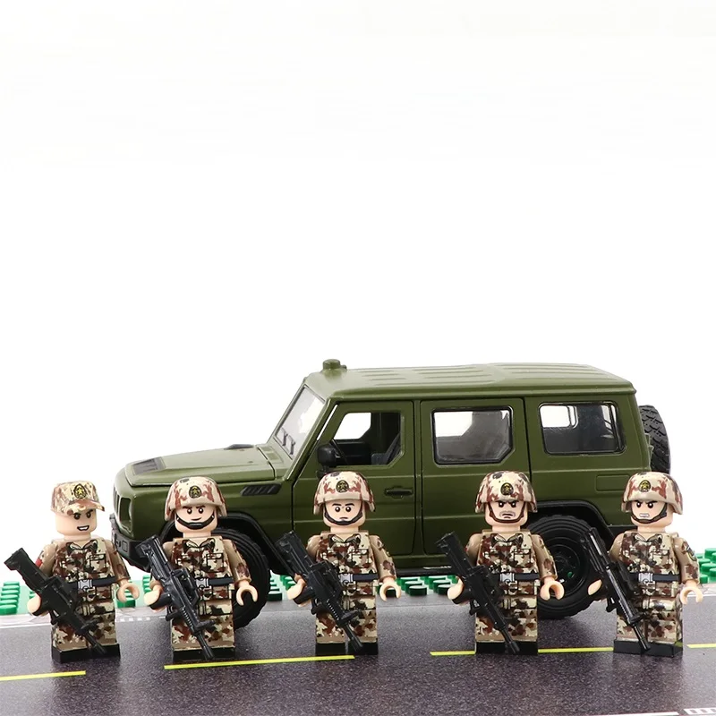 CHN спецназ SUV пистолет мини фигурки военные части оружия аксессуары Playmobil город кирпичи строительный блок оригинальные игрушки
