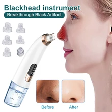 

Electric Small Bubble Blackhead Remover Deep Pore Cleaning Acne Removal Vacuum Suction Rechargeable Face Pore Cleaner Machine