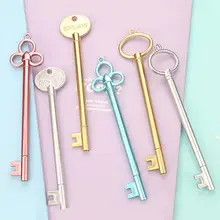 Stylo Gel créatif en forme de clé, 0.5mm, papeterie d'écriture scolaire et de bureau, cadeau pour étudiant
