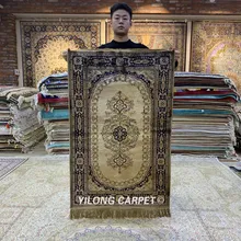 YILONG 2,5 'x4' турецкий Шелковый ковер ручной работы Восточный Молитвенный Ковер(LH1005B