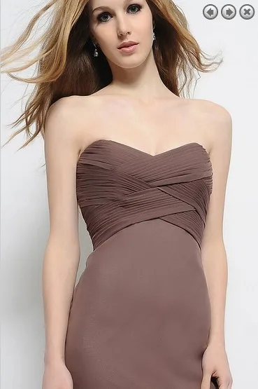 Новое Пышное Платье размера плюс, платье подружки невесты vestidos de fiesta, официальное длинное коричневое шифоновое платье подружки невесты