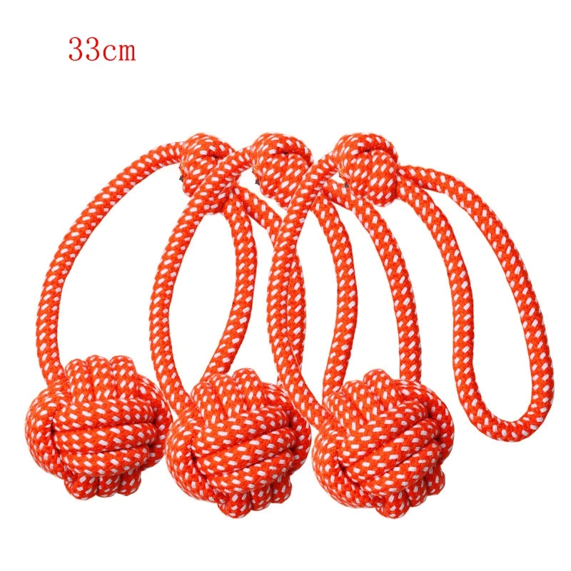 Ball Random 1 шт. Домашний питомец собака игрушка узел из хлопчатобумажной веревки плетеный костяной шар форма жевательная игрушка для щенков чистка зубов игрушки для домашних животных для собак Домашние животные аксессуары для собак - Цвет: Ball Random
