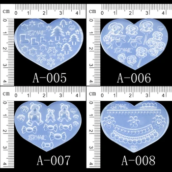 

28Pcs Mini Nail Art Silicone Mold Leaves Flower Animals Template Resin Molds Kit X7XB