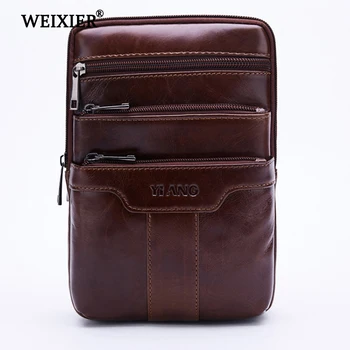 

Messenger Bag Leather Material British Vintage Casual Style High Quality Multi-function Large Capacity Design