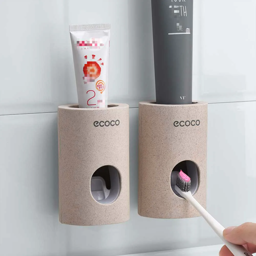toothpaste dispenser Bathroom toothbrush holder accessories set for bathroom Mount Automatic Squeezer Fast Wall Mountedundefined 2 toothpaste dispenser Bathroom toothbrush holder accessories set for bathroom Mount Automatic Squeezer Fast Wall Mountedundefined 2