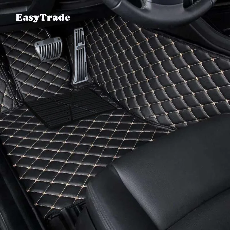 Microfiber Leather Car Floor Foot Mats Rugs Master Driving Seat 1Pcs For Peugeot 3008 Interior Accessories | Автомобили и