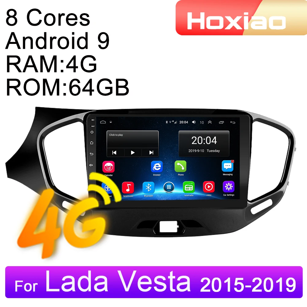 2din автомобильное радио для LADA Vesta Cross Sport 2015 2016 2017 2018 2019 4G Мультимедийный видео