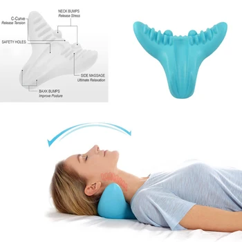 

Breathable Home Relax Massage Pillow PU Ergonomics Neck Pillow Repair Cervical Traction Device Cervical Spine Massager