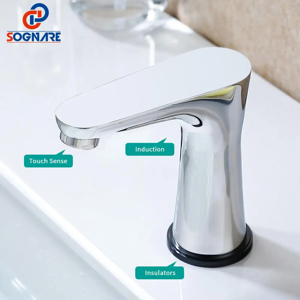 SOGANRE Smart Touch Смесители Для Раковины из нержавеющей стали Сенсорный Датчик Чувствительный кран для ванной комнаты дизайн сенсорный контроль смеситель