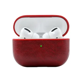 

Protective Bag Leather Sleeve Cover Case Storage Earphone Portable For Apple AirPods Charging Box Anti-Lost Case With Hook
