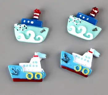 

kawaii Ship Flat back Resin Cabochons DIY Flatback Cabochon Embellishments DIY Home Decoration Accessories Crafts