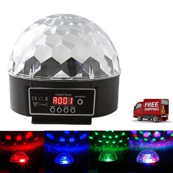 

Disco Lamp LED Stage Lighting Ball Sound Control Laser Projector Stage Lighting Effect Stroboscope Family Party Decoration Lamp