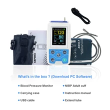 Monitor ambulatório de holter abpm holter bp do monitor da pressão arterial de contec abpm50 24 horas com ce fda do software