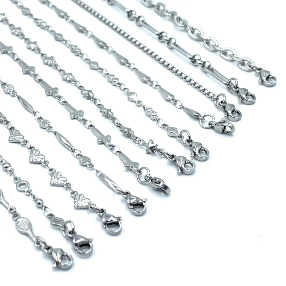 USENSET 11 Styles Charm Bracelet Necklace Women Jewelry Stainless Steel Rope Chains Stars Bangles Never Rub Off Bracelets Gifts bracelet jewelry