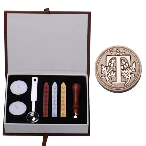  crafts Alphabet Badge Wax Seal Kit craft gifts invitations A-Z wax Badge Seal Wax gifts Vintage - 4000332406466