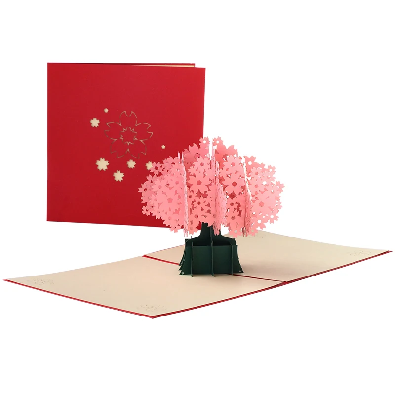 3D свадебные приглашения всплывающие поздравительные открытки на день рождения подарочные открытки на заказ лазерная резка сердце пустой Рождество любовь письма сообщения - Цвет: 2026
