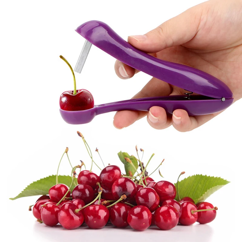 

Cherry Core Seed Remover Plastic Fruits Gadgets Tools Useful Kitchen Accessories Cherry Keep Complete Fruit Cherry Tools Knife