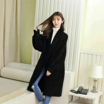 

2020 New Fashion Women Ladies Winter Warm Sweater Cardigan Open Front Long Sleeve Knitted Coat Solid Formal Work Outwear Dress
