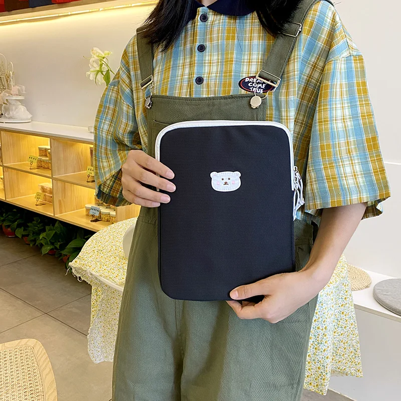 13 Inch Cute Cat Laptop Sleeve Bag For Mac Ipad Pro15 inch Thick Cotton Laptop Tablet Inner Case Keyboard Ipad Air 4 10.5 inch