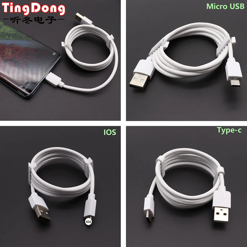 USB Кабель зарядного устройства для samsung для huawei для Xiaomi 2.1A Быстрая зарядка 1m type C/Micro USB/ios кабель мобильного телефона Кабели