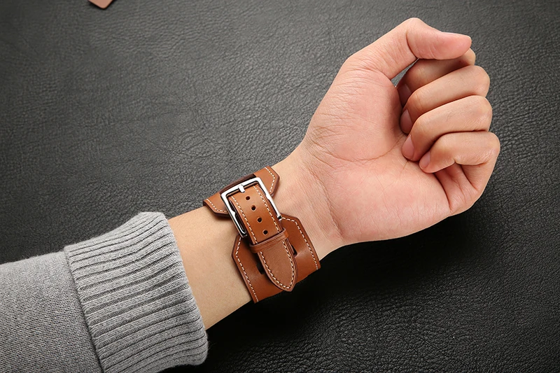 Кожаный ремешок для Apple Watch, уникальный дизайн, современный и популярный 42 мм, 38 мм, 40 мм, 44 мм, iWatch, аксессуары, ремешок 5 4 3 2 1