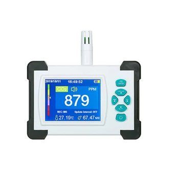 

Portable Carbon Dioxide Air Quality Monitor with Temperature Humidity Display
