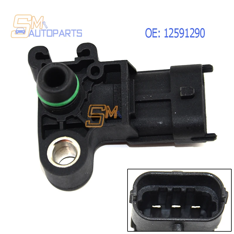 Nuovo Sensore Di Pressione Assoluta Collettore 12591290 Per Buick Cadilllake Opel Adam 55573248 93192107