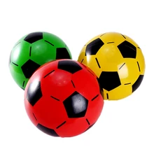 9 Inch Children Inflatable Football PVC Toy Ball Kindergarten Soccer Training Equipment Family Games Christmas Gift Random Color