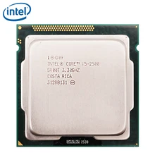 Intel core i5-2500 i5 2500 quad-core, cpu 3.3ghz lga 1155 95w pc computador desktop cpu 100% trabalhando corretamente processador desktop