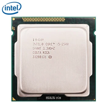 Procesador Intel Core i5 i5-2500 2500 Quad-Core CPU 3,3 GHz LGA 1155 95W PC ordenador de sobremesa 100% de CPU que funcionan correctamente
