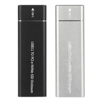 

USB 3.1 to M.2 NVME PCIe SSD Enclosure M-Key to Type C Adapter Case For NVME SSD SATA FKU66